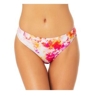 CALIFORNIA SUNSHINE Women's Pink Stretch Bikini Hipster Swimsuit Bottom XL